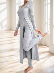 Ladies' Solid-color Long-sleeved Suit