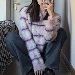 Small Short Coat Soft Glutinous Long Wool Top