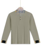 Long Sleeve Lapel Men's Solid Color Button Casual Business