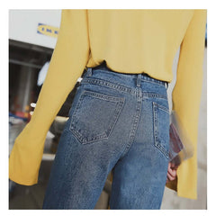 Fall New Style Jeans Women's Straight Leg Women