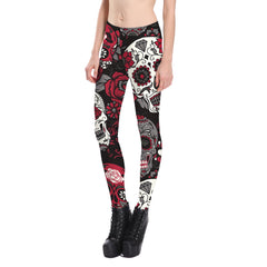 Women's Leggings Digital Print Pants Trousers Stretch Pants
