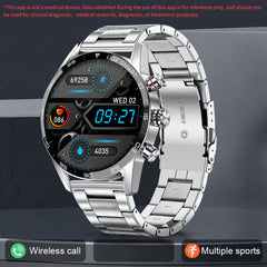 Smart Blood Pressure Heart Rate Bluetooth Multifunctional Men Business Watch