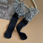 Girls Sequins Tassel Calf Socks