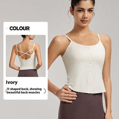 Sexy Beauty Back Spaghetti Strap Bra Slim Vest