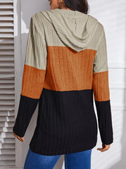 Color Block Zipper Hoodie