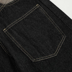 High Street Design Washed Straight Wide Leg Plush Stitching Multi-pocket Jeans