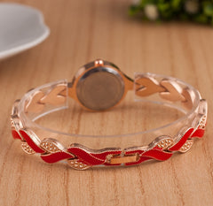 Explosion models ladies bracelet watch Simple digital colorful steel belt alloy quartz watch