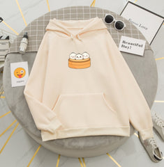 Hooded Solid Color Versatile Loose Student Hoodie Youth Casual