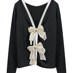 Women's Trendy Round Neck Two-Piece Illusionknit T-Shirt Full Sleeve Base Layer Top Crew Neck Design