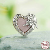 Heart Pattern Beaded S925 Sterling Silver