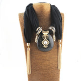 Hot New Style Chain Tassel Pendant Scarf