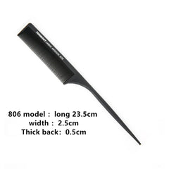 Hair Comb Anti-static Carbon Hair Brush Professional Pro Hairdressing Barbers Handle Brush Salon Hair Styling Tools