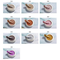 Metal Nail Glitter Powder Rub Gel Polish Dust Shiny Gold Silver Fine Flakes Pigment DIY Accessories Decor