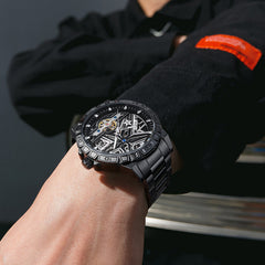Men's Cool Double-sided Hollow-out Trend Automatic Mechanical Watch