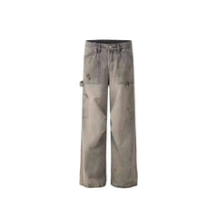 American Retro Washed Old Splash Ink Smoky Gray Jeans