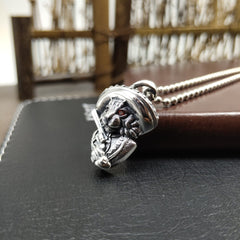 S925 Sterling Silver Vintage Cat Pendant