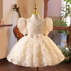 Children's Flower Girl Baby Girl One Year Old Birthday Party Princess Dress