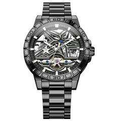 Men's Cool Double-sided Hollow-out Trend Automatic Mechanical Watch