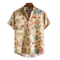 Plus Size Casual Fashion 3D Digital Printing Shirt