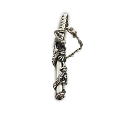 Pendant Sterling Silver Punk Hip Hop Cool Retro Creative Sword Ornaments
