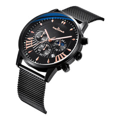 Multifunctional Business Men's Watch Luminous Waterproof Six-pin