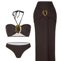 Design Sense One Piece Swimsuit Beach Hot Spring Suit Female