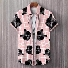 Fashion Personality Men's Art Pattern Shirt