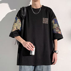New Chinese Style Design National Style Short Sleeve T-shirt Men
