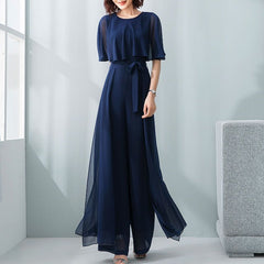 Ruffle Sleeve Jumpsuit Women's Long