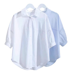 Fashion Personality Half Sleeve Women's Casual Shirt Top