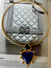 Bottle Green Heart Vintage High-grade Niche Ear Clips Earrings