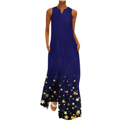 Fashion Painted Print Long Dress For Women