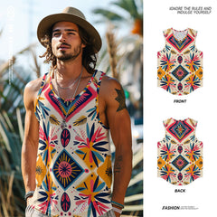 Fashion Trendy Unique Colorful Flower Pattern 3D Printed T-shirt