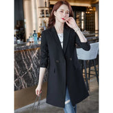 Temperament Coat Korean Style Mid-length Casual Small Suit Coat