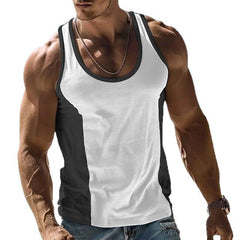 Solid Color Men's Vest T-shirt Top