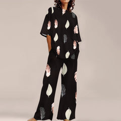 Fashion Personalized Women's 3D Printed Short Sleeve Suit