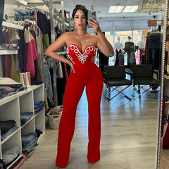 Women's Fashion Loose Slightly Flared Jumpsuit