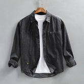 Men's Fashion Wash Vintage Denim Shirt