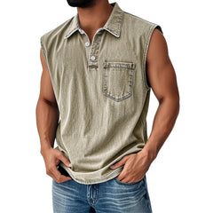 3D Digital Printing Men's Button Polo Shirt Short Sleeve