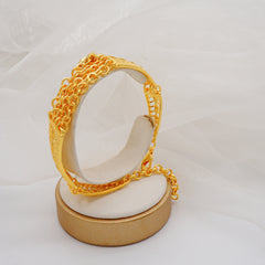 Multi-layer Handmade Necklace Big Electroplated 24k Real Gold