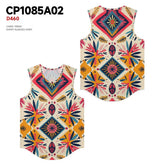 Fashion Trendy Unique Colorful Flower Pattern 3D Printed T-shirt