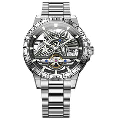 Men's Cool Double-sided Hollow-out Trend Automatic Mechanical Watch