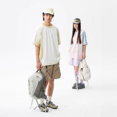 Lightweight Quick-drying Color Matching Sports Loose Short Sleeve