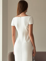 Off Neck Digital Printed Dress