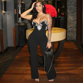 Women's Fashion Loose Slightly Flared Jumpsuit