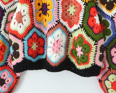 Pullover Round Neck Long Sleeves Color Matching Diamond Lattice Sweater