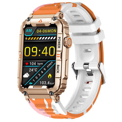 KR88 Bluetooth Calling 157-inch Voice Assistant Heart Rate Blood Oxygen Monitoring Multi-sport Smart Watch