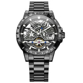 Men's Cool Double-sided Hollow-out Trend Automatic Mechanical Watch