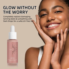 Tanning Serum Sunless Self Tanner Lasting Solarium Suntan Skin Moisturizing Repair Face Body Watermelon Bronzing Tan Drop 60ML