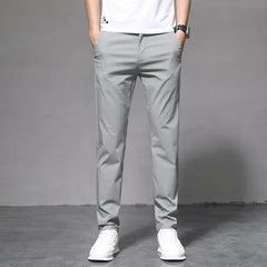 Casual Pants Men's Summer Thin Slim-fit Straight Pants Men's Casual Trousers Men
